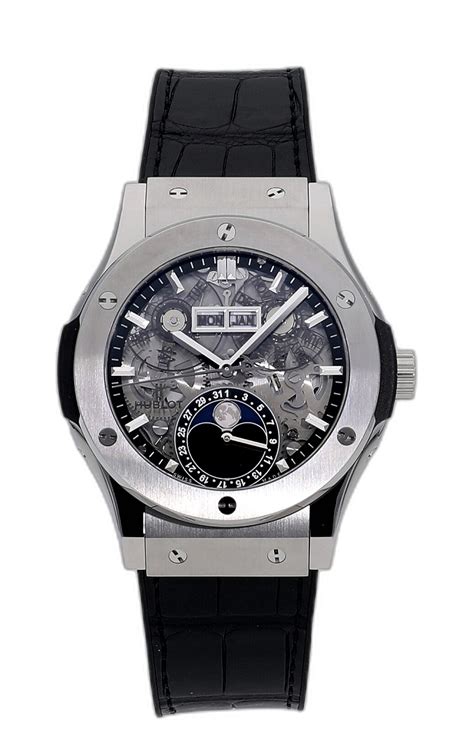 hublot moonphase titanium 42